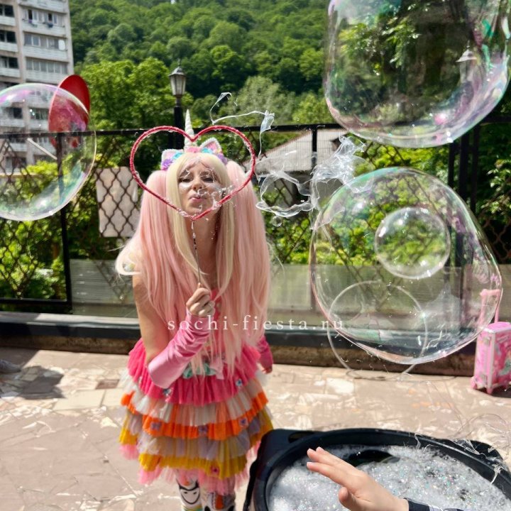 Шоу мыльных пузырей в Якутске