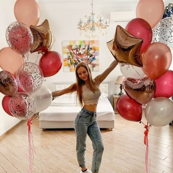 Фонтаны шаров "Селебрити" в Якутске