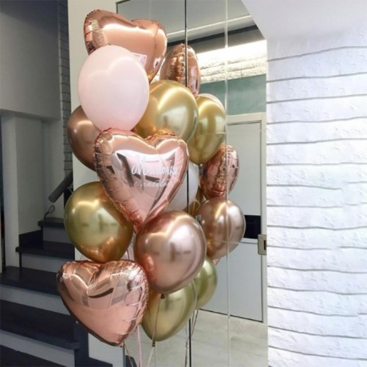 Фонтан шаров "От сердечка" в Якутске