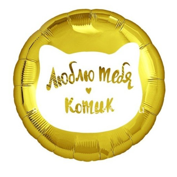 Фольгированный шар "Люблю тебя, Котик" в Якутске