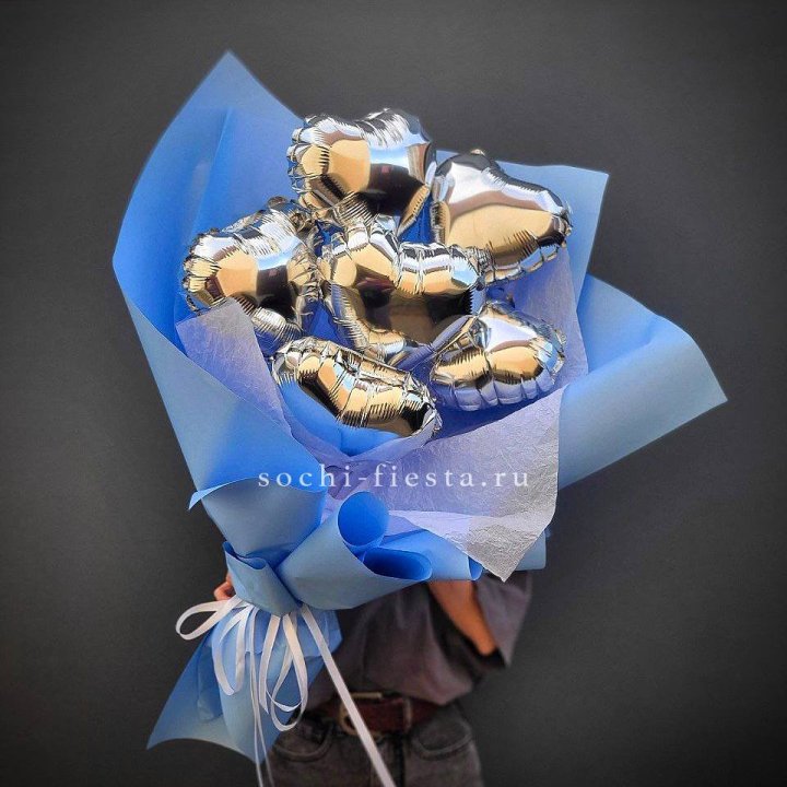 Букет из шаров сердец  №2 в Якутске