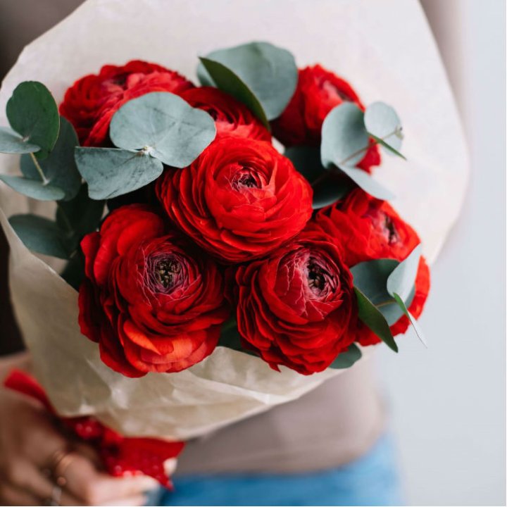 Букет ранункулюсов  в Якутске