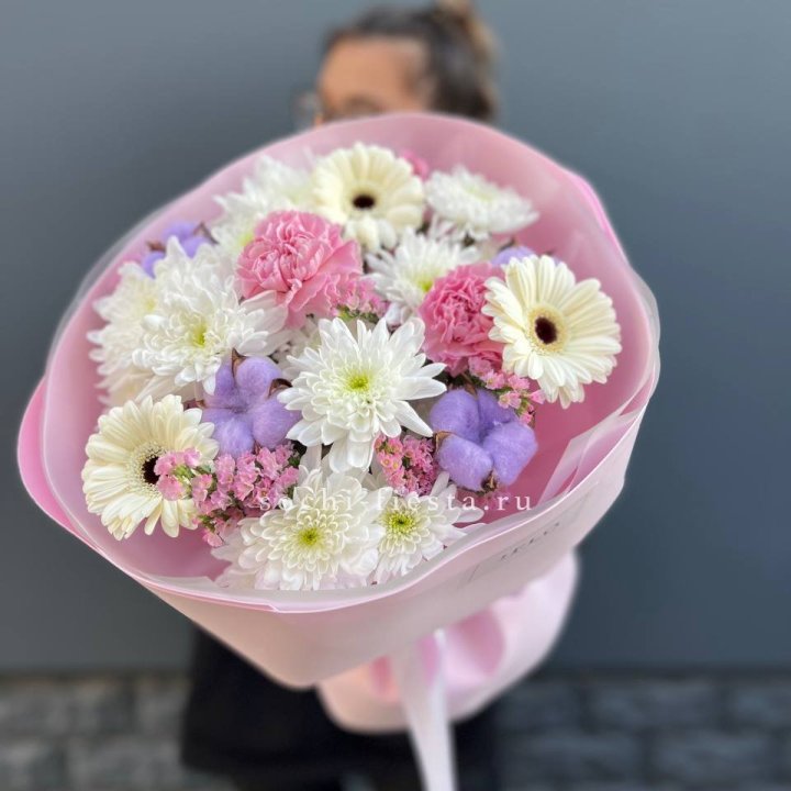 Букет цветов "Пинк спринг" в Якутске