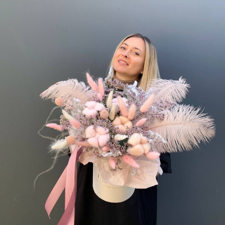 Авторский бокс с сухоцветами в Якутске