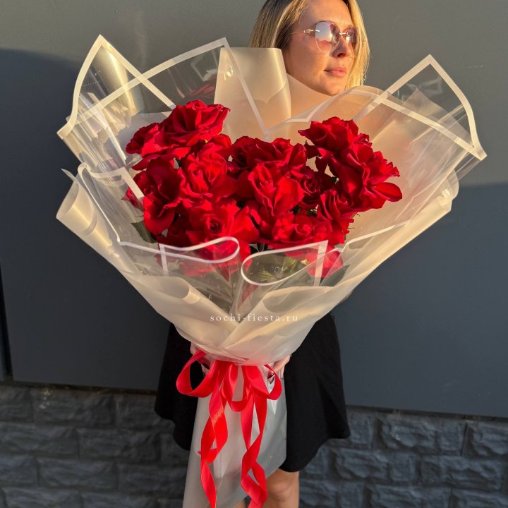  Букет  высоких роз 15 шт в Якутске