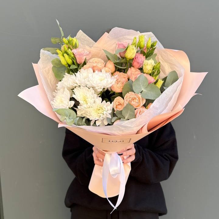 Букет "Персиковая нежность" в Якутске