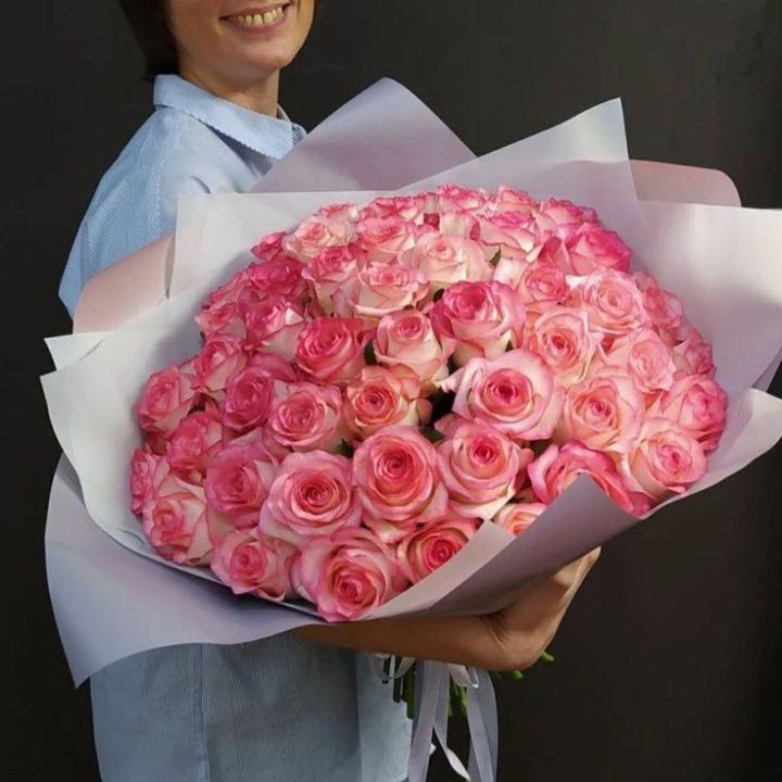 101 роза Джумилия в оформлении  в Якутске