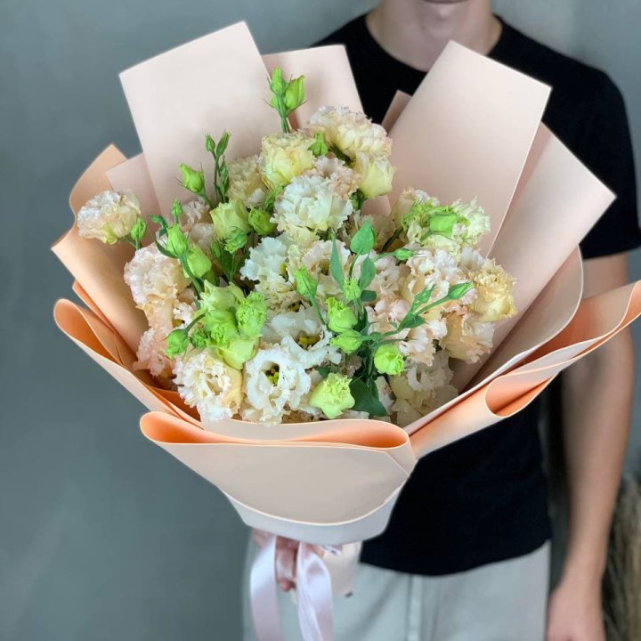 Букет эустом "Крем" в Якутске