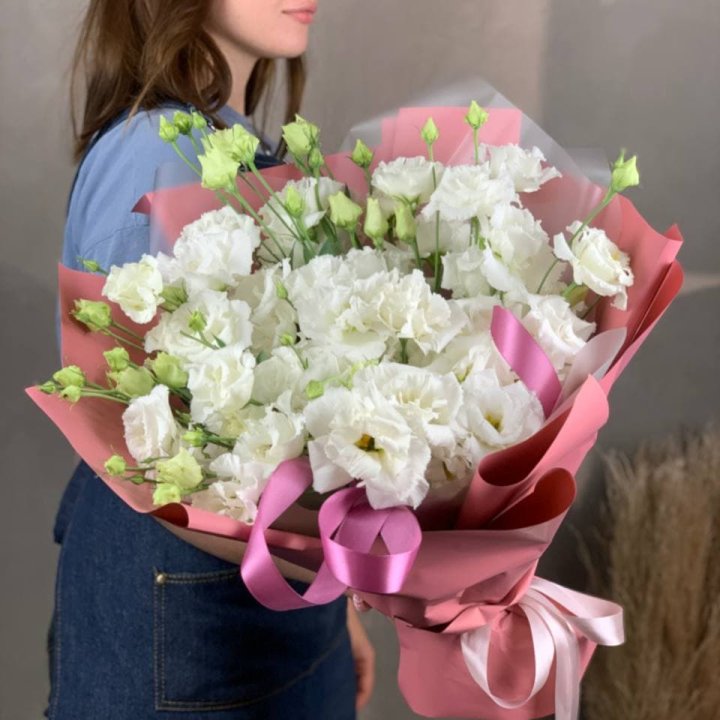 Букет эустом "Пудра" в Якутске