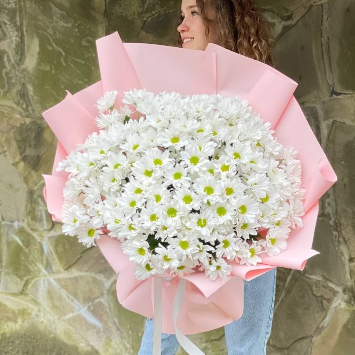  Букет хризантем "Крем" в Якутске