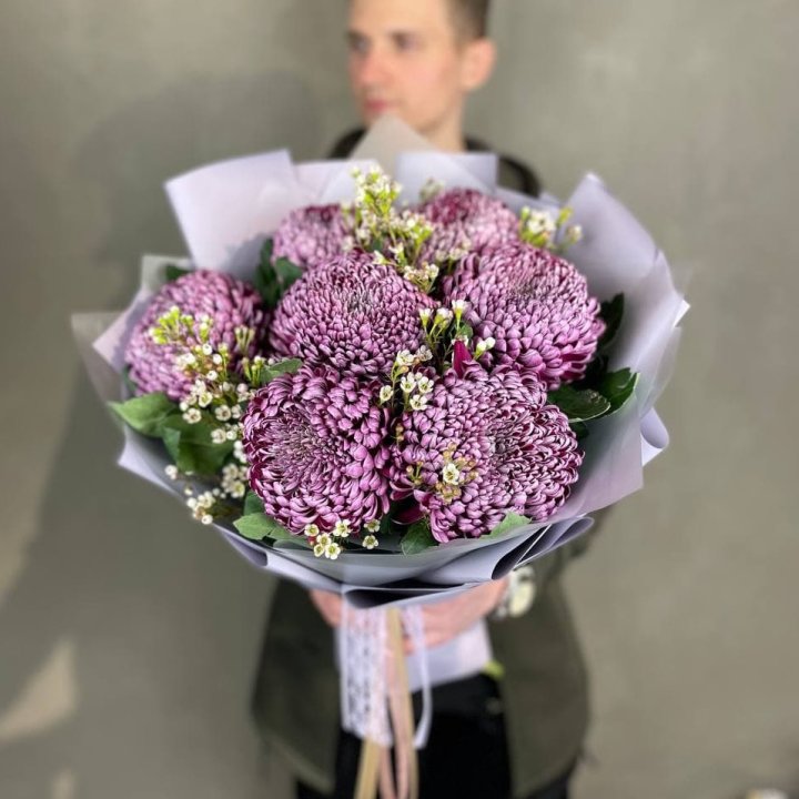 Букет хризантем "Палермо" в Якутске