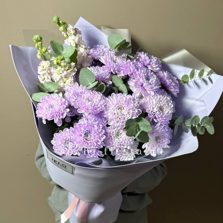 Дуо хризантема и маттиола в Якутске