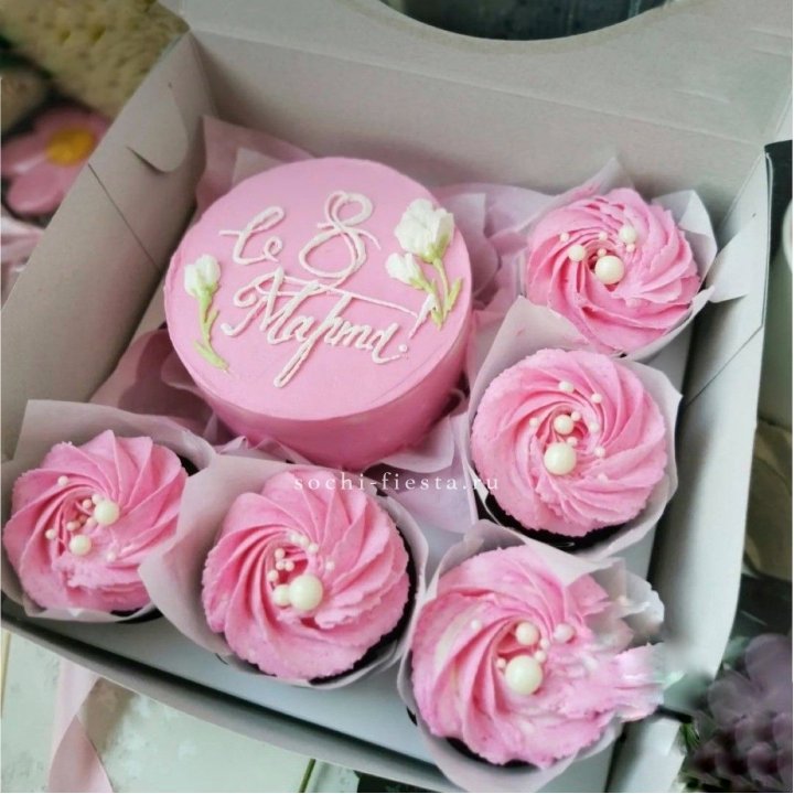 Капкейки и бенто-торт "8 марта!" в Якутске