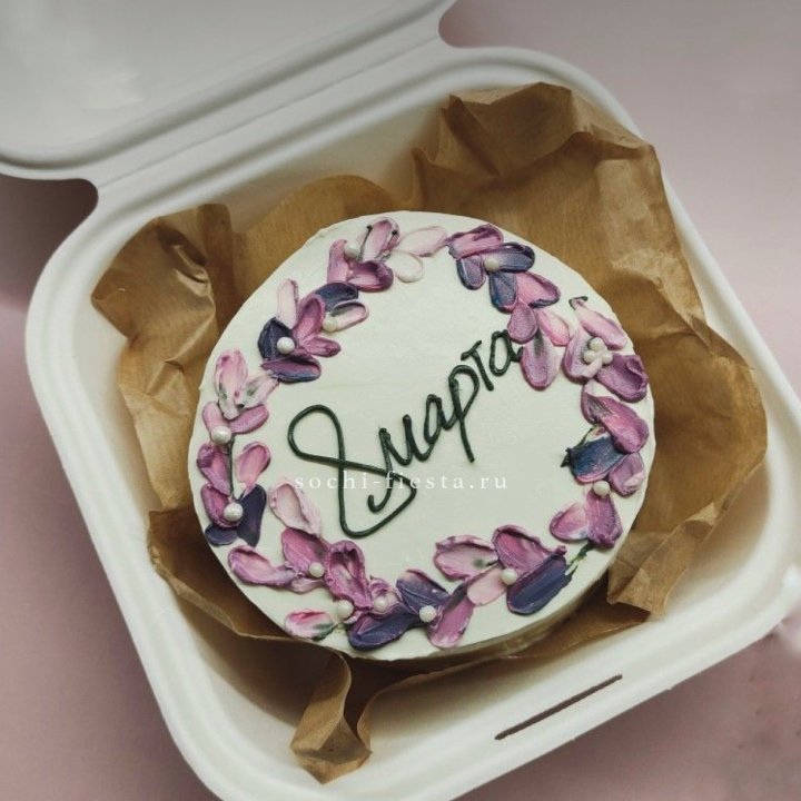 Бенто-торт "8 марта цветы"  в Якутске