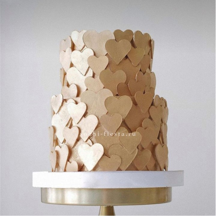 Торт "Hearts" gold в Якутске