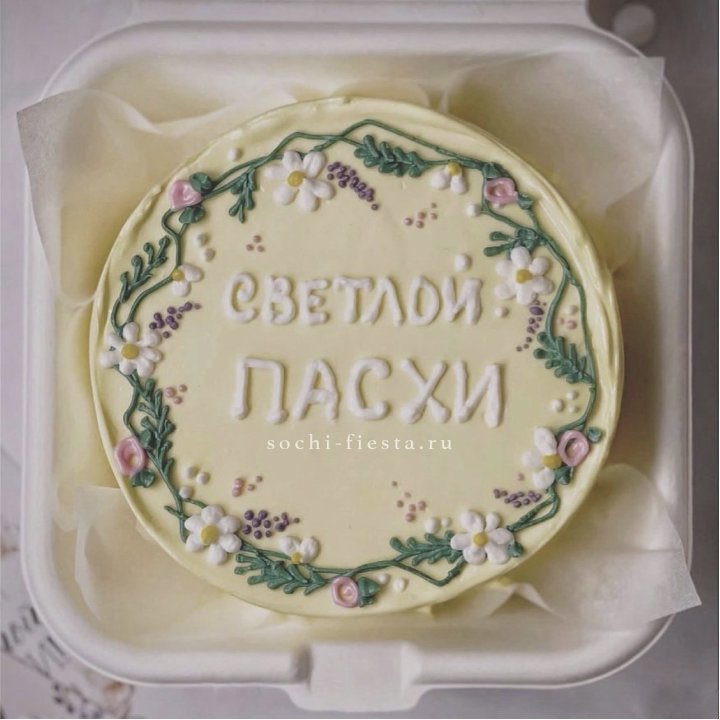 Бенто-торт "Светлой Пасхи" 2 в Якутске