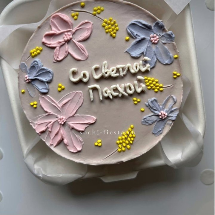 Бенто-торт "Светлой Пасхи" 3 в Якутске