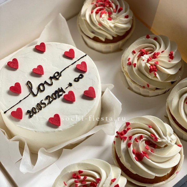 Капкейки и бенто-торт "Любимые" в Якутске