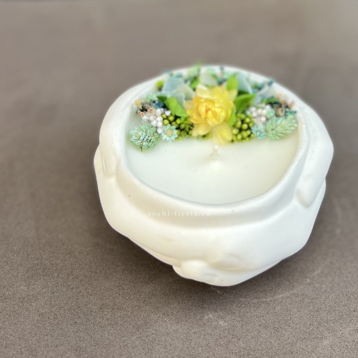 Свеча ароматическая в гипсе Руки в Якутске