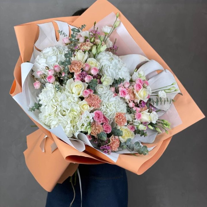 Макси-букет кремовый в Якутске