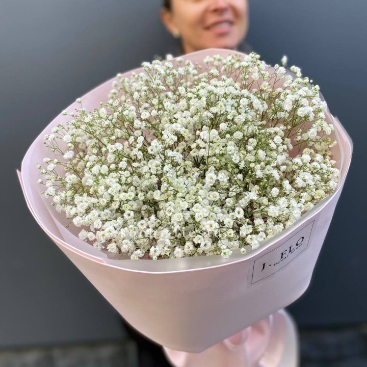 11 белых гипсофил в фоамиране в Якутске