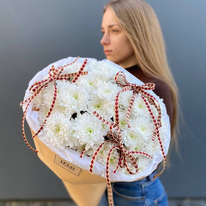 Букет "Хризантемы с любовью" в Якутске