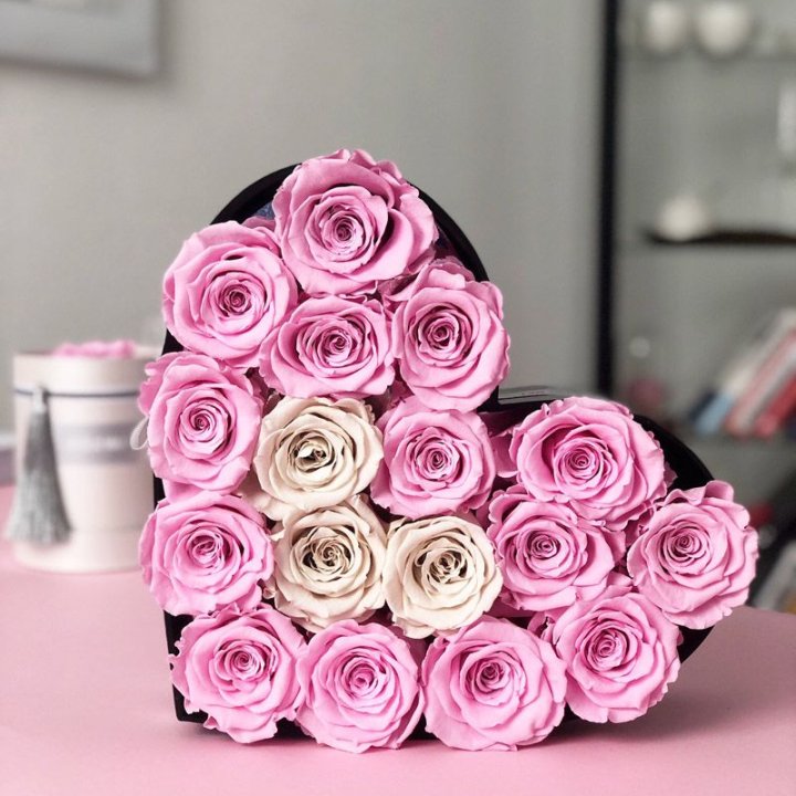 Сердце из роз в Якутске