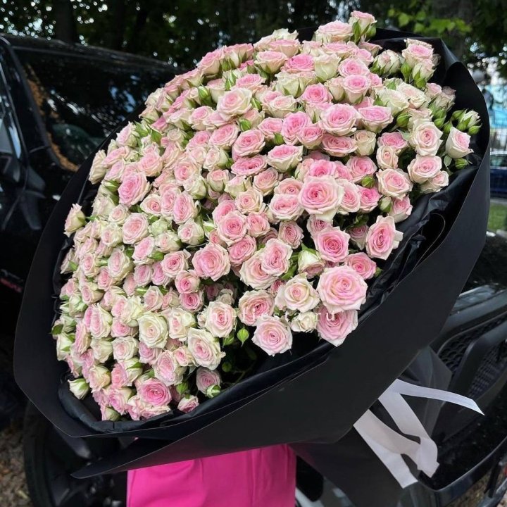 101 кустовая роза "Твистер" в Якутске