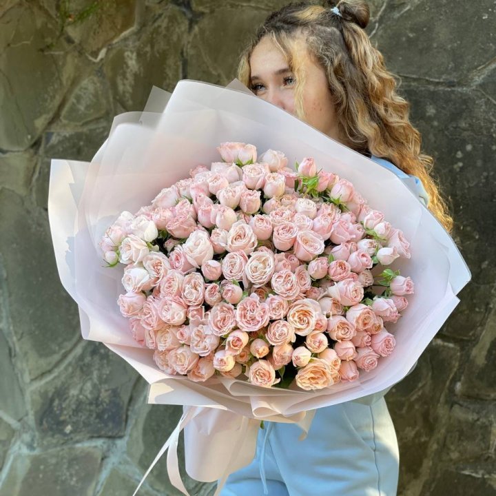 45 роза бомбастик Крем в Якутске