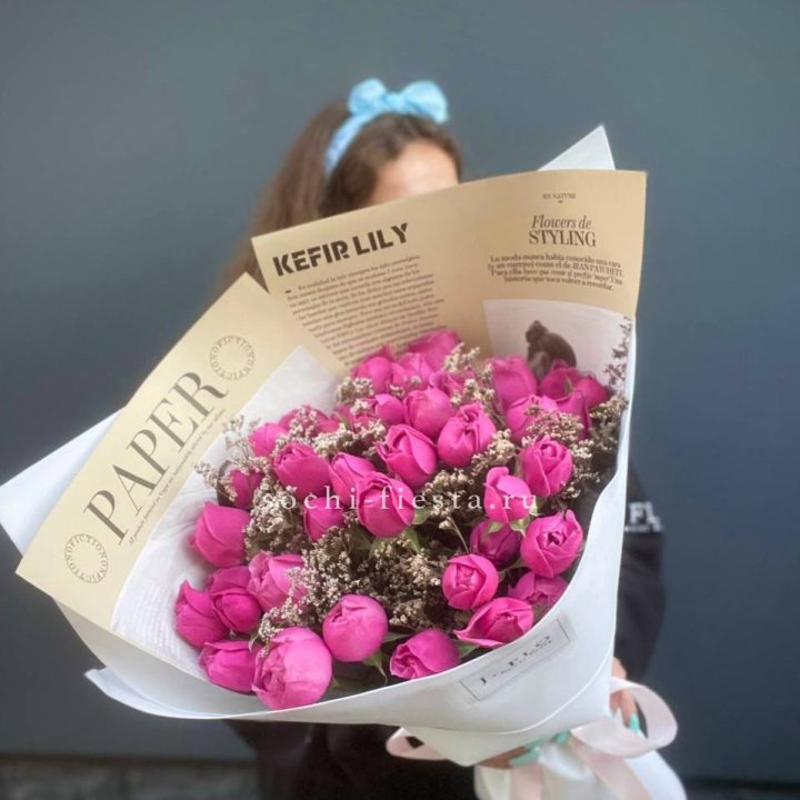 Пионовидные розы баблс №3 в Якутске