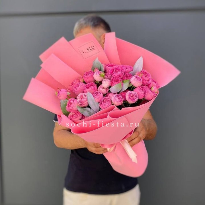 Пионовидные розы баблс №2 в Якутске