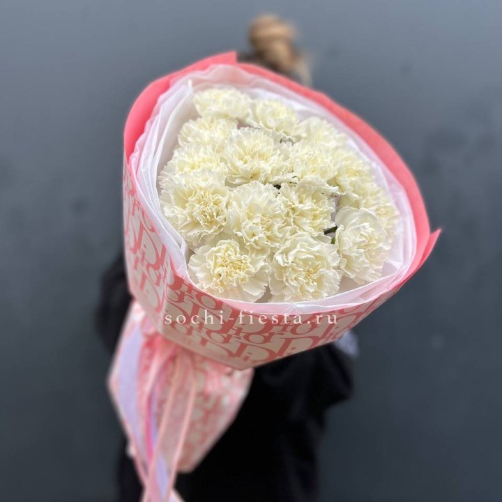 Белые диантусы №2 в Якутске