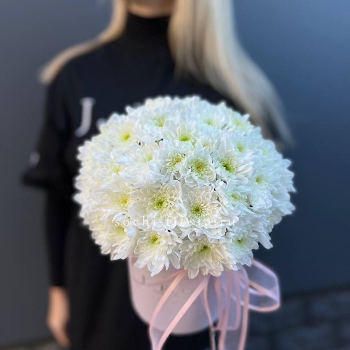 Коробка с хризантемами №1 в Якутске