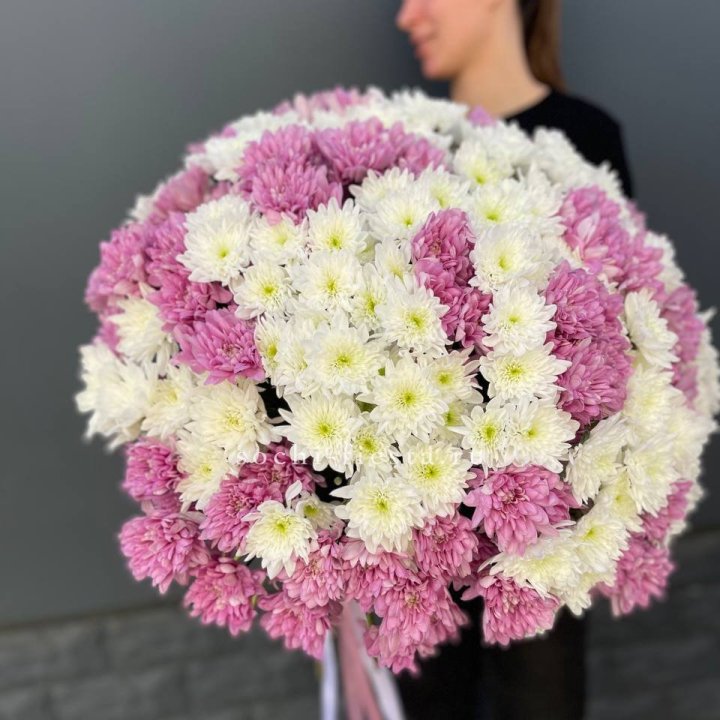  Букет 25 хризантем микс в Якутске