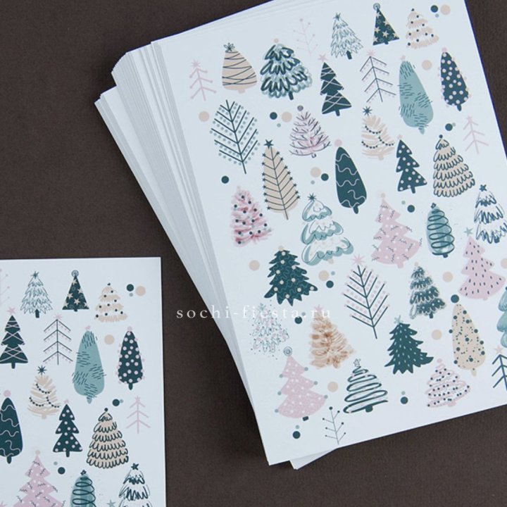 Открытка к букету "Елки" в Якутске