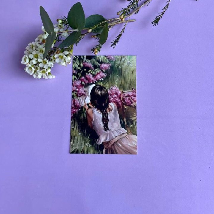 Открытка к букету "Среди пионов" в Якутске