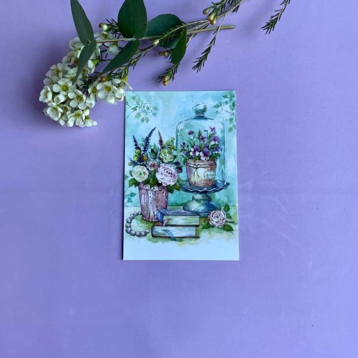 Открытка к букету "Книги" в Якутске