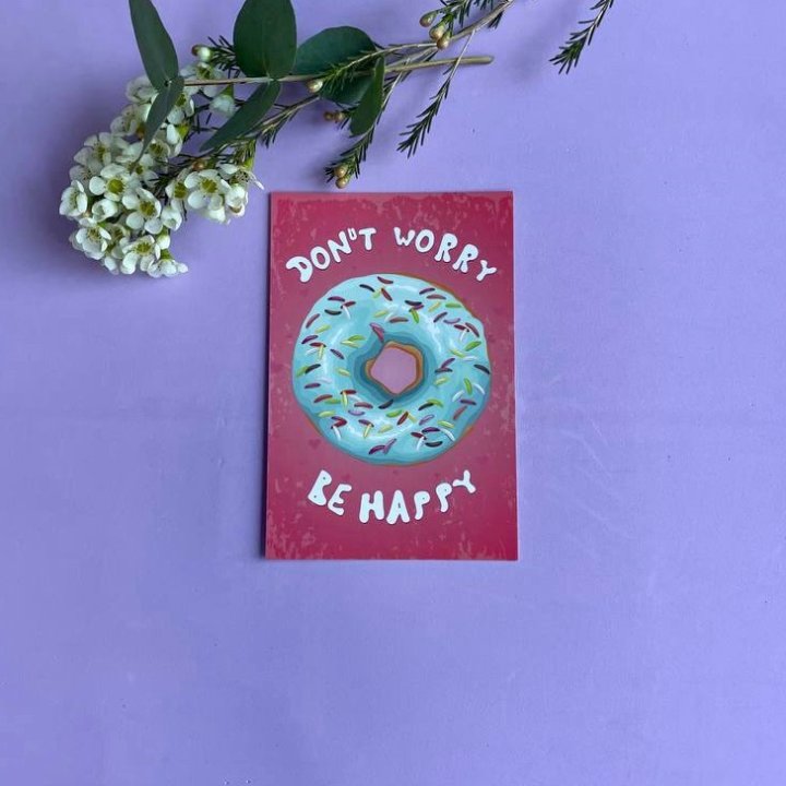 Открытка к букету "Не волнуйся..." в Якутске