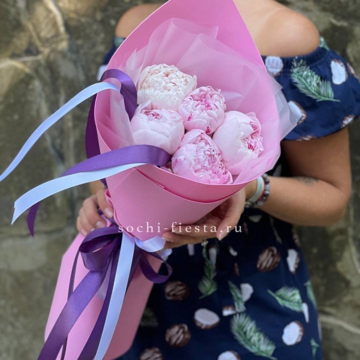 Букет пионов "НАЙ" в Якутске