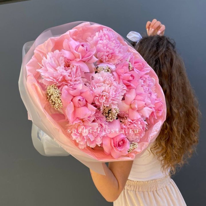  Букет с пионами "Пинки" в Якутске