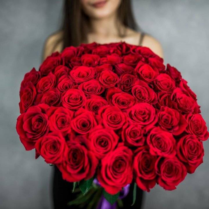 51 красная роза в Якутске