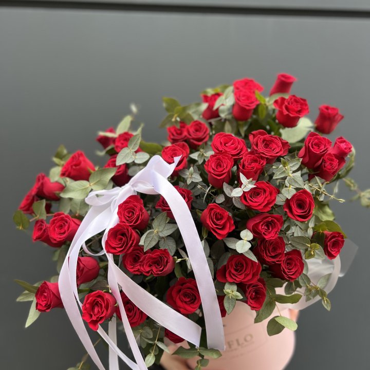 45 Красных роз в боксе "Сеньёрита" в Якутске