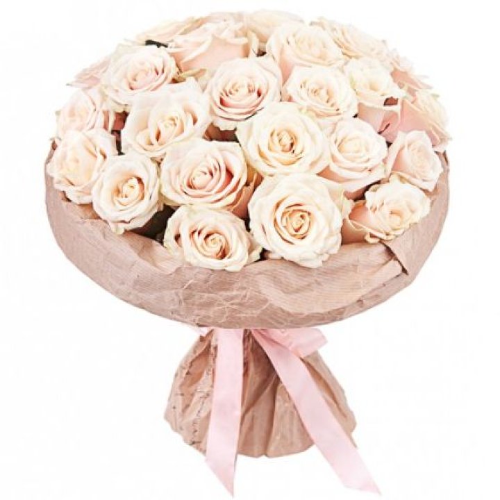 25 кремовых роз "Craft" в Якутске