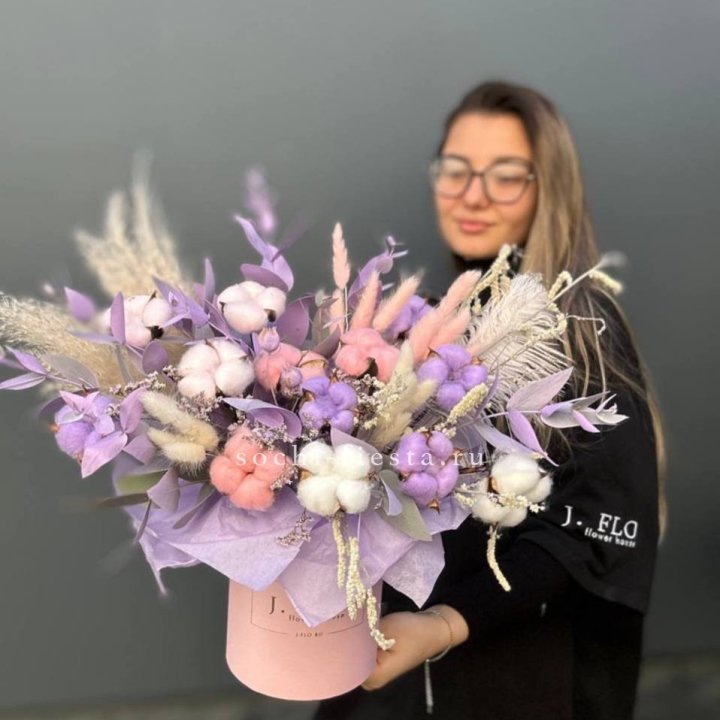 Авторский бокс с сухоцветами №4 в Якутске