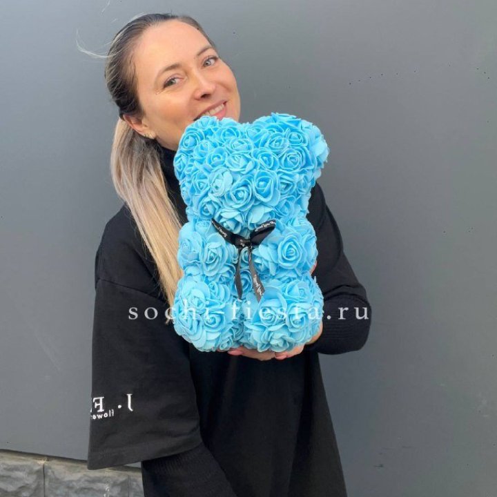 Игрушка медведь голубая в Якутске